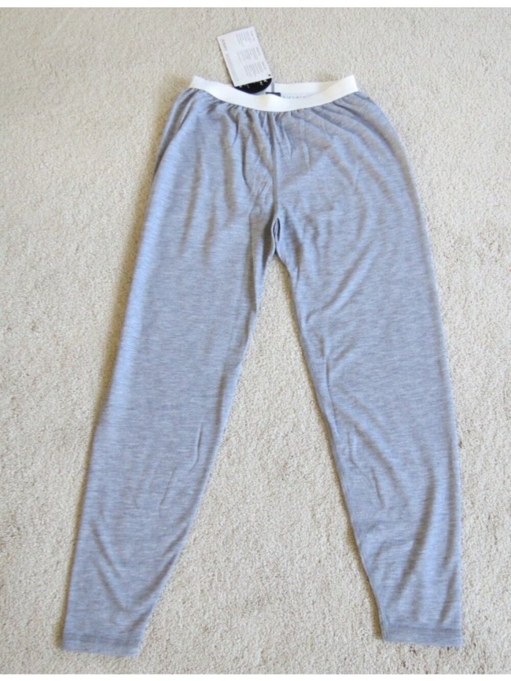 LL Bean Polartec Women's Thermal Base Layer Long Johns Grey Pants Medium